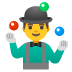 🤹‍♂️ man juggling display on Google